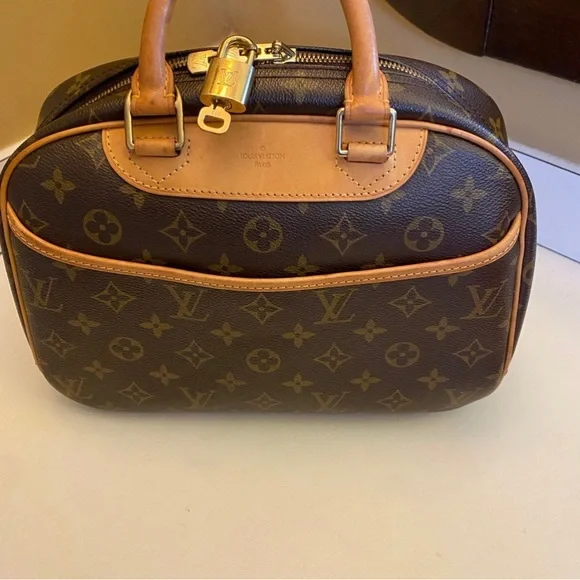 Louis Vuitton Deauville Brown Monogram Satchel